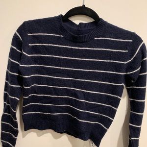 Brandy Melville dark blue striped sweater